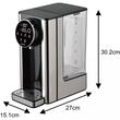 Dozator pentru apă calda, dozator cu fierbător, panou tactil LED, capacitate rezervor 2,7 litri, 2600 W, control al temperaturii 40-100°C, negru-argintiu, Klausberg