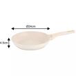 Set oale gatit, 12 piese, aluminiu cu invelis marmorat, 28/24/20/16 cm, crem, Klausberg