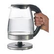 Fierbator electric, fabricat din sticla borosilicata, otel inoxidabil, iluminare din spate cu LED, capacitate 1,8 litri, 1850-2200 W, Klausberg