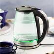 Fierbator electric, fabricat din sticla borosilicata, otel inoxidabil, iluminare din spate cu LED, capacitate 1,8 litri, 1850-2200 W, Klausberg
