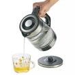 Fierbator electric, fabricat din  sticla borosilicata, otel inoxidabil, iluminare din spate cu LED, capacitate 1,7 litri, 1850-2200 W, Klausberg