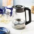 Fierbator electric, fabricat din  sticla borosilicata, otel inoxidabil, iluminare din spate cu LED, capacitate 1,7 litri, 1850-2200 W, Klausberg