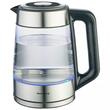Fierbator electric, fabricat din  sticla borosilicata, otel inoxidabil, iluminare din spate cu LED, capacitate 1,7 litri, 1850-2200 W, Klausberg
