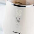 Fierbator electric, fabricat din sticla borosilicata, panou LED, crem, capacitate 1litru, 900-1100W, Klausberg