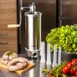 Masina manuala pentru umplut carnati, otel inoxidabil, capacitate 3 kg, verticala, Klausberg