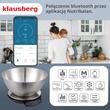 Cantar de bucatarie cu bol, capacitate 1,8 litri, bluetooth, argintiu, Klausberg