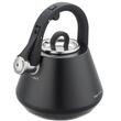 Fierbator negru mat, ceainic din otel cu fluier, 2.5 L, Klausberg