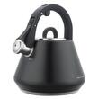 Fierbator negru mat, ceainic din otel cu fluier, 2.5 L, Klausberg