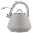 Fierbator gri mat, ceainic din otel cu fluier, 2.5 L, Klausberg