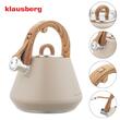 Fierbator bej, ceainic din otel cu fluier, 2.5 L, Klausberg