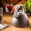  Fierbator, ceainic din otel, 2.5 litri, gri, Klausberg