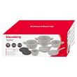 Set de oale din aluminiu turnat cu strat antiaderent, 12 piese, bej, Klausberg