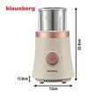 Râșniță electrica bej pentru cafea și condimente, umed, uscat, Klausberg