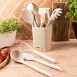 Set ustensile de bucatarie, 12 piese, silicon bej, Klausberg