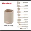 Set ustensile de bucatarie, 12 piese, silicon bej, Klausberg