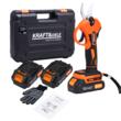 Foarfeca electrica pentru gard viu, pomi, vita-de-vie, cu acumulator, 2 x 21 V, 2 Ah, Kraft