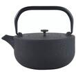  Ceainic cu capac din fonta, filtru din inox, 1.1 l, negru, KingHoff