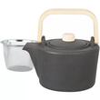 Ceainic din fonta cu filtru, cu maner din lemn, 1,3 l, KingHoff