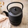  Ceainic din fonta cu filtru si incalzitor, 0,8 L, KingHoff