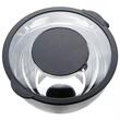  Bol inox, cu capac si razatoare, multifunctional, negru, capacitate 5l, KingHoff