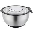  Bol inox, cu capac si razatoare, multifunctional, negru, capacitate 5l, KingHoff