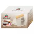 Presa din inox pentru carne de hamburger, diametru 14cm King Hoff