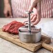  Presa din otel pentru formarea carnii in hamburgeri, diametru 11,4 cm, KingHoff