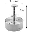  Presa din otel pentru formarea carnii in hamburgeri, diametru 11,4 cm, KingHoff
