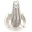 Suport vertical pentru gatit pui intreg la cuptor, cu recipient pentu condimente, din inox, King Hoff