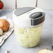 Dispozitiv pentru tocat legume si fructe, alb, diametru 12,5 cm, capacitate 900 ml, KingHoff
