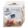 Dispozitiv pentru tocat legume si fructe, alb, diametru 12,5 cm, capacitate 900 ml, KingHoff