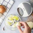 Dispozitiv pentru tocat legume si fructe, alb, diametru 12,5 cm, capacitate 900 ml, KingHoff