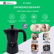 Aparat pentru cafea, espressor, aluminiu, 9 cesti 450 ml, negru/auriu, Kinghoff