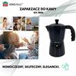 Aparat pentru cafea, espressor, aluminiu, 9 cesti 450 ml, negru/auriu, Kinghoff