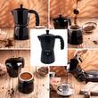 Aparat pentru cafea, espressor, aluminiu, 12 cesti 600 ml, negru/auriu, kKnghoff