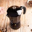 Aparat pentru cafea, espressor, aluminiu, 12 cesti 600 ml, negru/auriu, kKnghoff
