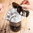 Aparat pentru cafea, espressor, aluminiu, 12 cesti 600 ml, negru/auriu, kKnghoff