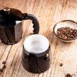 Aparat pentru cafea, espressor, aluminiu, 12 cesti 600 ml, negru/auriu, kKnghoff