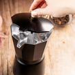 Aparat pentru cafea, espressor, aluminiu, 9 cesti 450 ml, aspect negru/lemn, Kinghoff