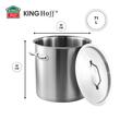  Oala cu capac din otel inoxidabil, capacitate 71 litri, 45 cm, Kinghoff