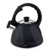 Fierbator traditional, ceainic cu fluier, capacitate 2 litri, negru mat, otel inoxidabil, Kinghoff