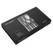 Set tacamuri pentru bucatarie din inox, design modern, 6 persoane, 36 piese, argintiu, Florina