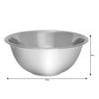 Bol, vas de bucatarie din otel inoxidabil, diametru 20 cm, inaltime 9 cm, argintiu, Kinghoff