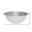 Bol, vas de bucatarie din otel inoxidabil, diametru 24 cm, inaltime 9 cm, argintiu, Kinghoff