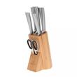 Set de cutite, foarfeca si suport din lemn, 7 piese, Kinghoff