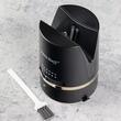 Dispozitiv manual pentru ascutit cutite cu unghi reglabil in 6 trepte 14°-24° si ventuza, 6.2 x 8.6 cm, negru, Kinghoff 