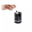 Dispozitiv manual pentru ascutit cutite cu unghi reglabil in 6 trepte 14°-24° si ventuza, 6.2 x 8.6 cm, negru, Kinghoff 