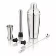 Set 6 elemente pentru bar, shaker, inox, argintiu, Kinghoff