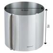 Forma reglabila rotunda pentru tort, inox satinat, diametru 16-30 cm, inaltime 15 cm, argintie, Kinghoff 