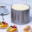 Forma reglabila rotunda pentru tort, inox satinat, diametru 16-30 cm, inaltime 15 cm, argintie, Kinghoff 
